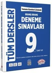 Editör 9. Sınıf Tüm Dersler Ünite Ünite Deneme Sınavları Çözümlü Editör Yayınları