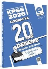 EDU Kariyer 2026 KPSS Coğrafyanın Kodları 20 Deneme Çözümlü - Yunus Turan EDU Kariyer