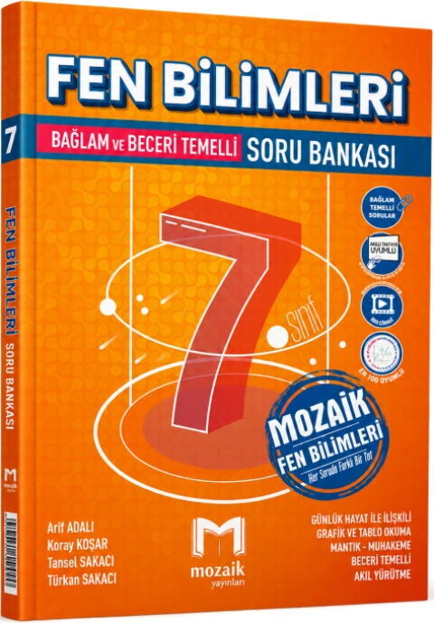 Mozaik Yayınları 7. Sınıf Fen Bilimleri Soru Bankası - Mozaik Yayınları kitap kapağı