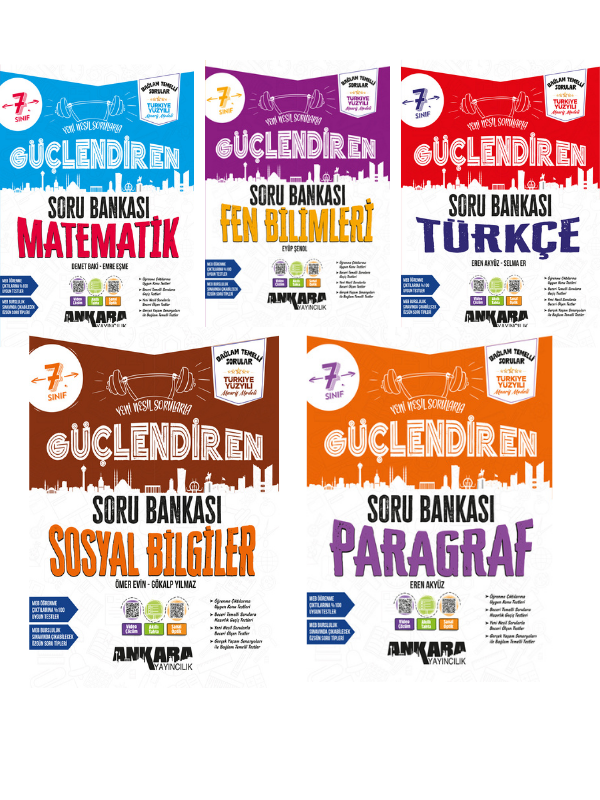 2027 7.Sınıf Güçlendiren Mat-Fen-Türk.-Sos-Parag. Bağlam Temelli %100 Yeni Müfredat Soru Bankası Seti - Ankara Yayıncılık kitap kapağı