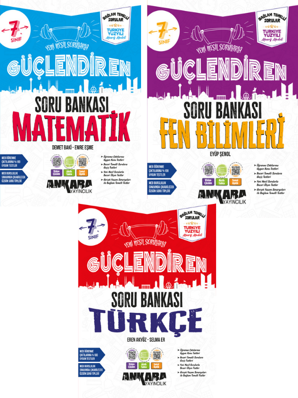 2027 7.Sınıf Güçlendiren Matematik-Türkçe-Fen-Bağlam Temelli %100 Yeni Müfredat Soru Bankası Seti - Ankara Yayıncılık kitap kapağı
