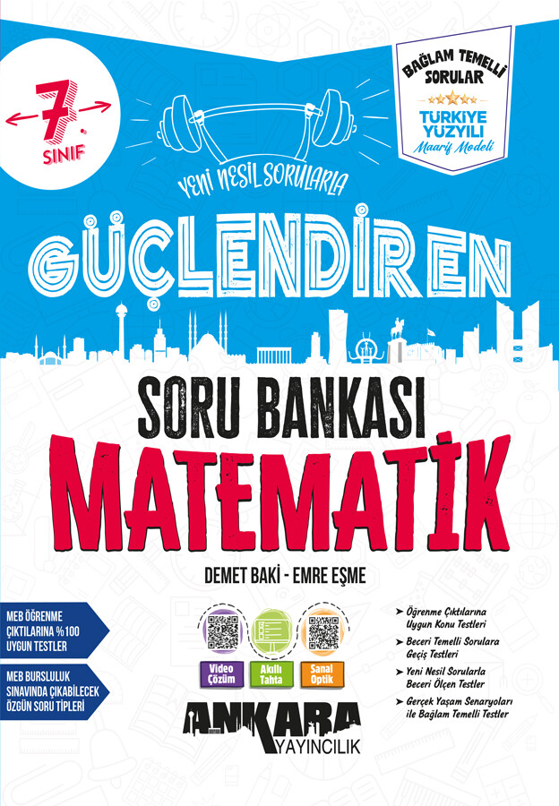 Ankara Yayıncılık 7. Sınıf Güçlendiren Matematik Soru Bankası - Ankara Yayıncılık kitap kapağı