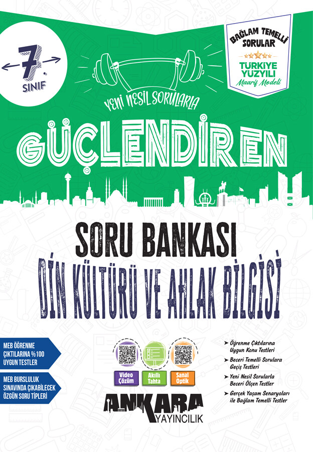 Ankara Yayıncılık 7. Sınıf Güçlendiren Din Kültürü ve Ahlak Bilgisi Soru Bankası - Ankara Yayıncılık kitap kapağı