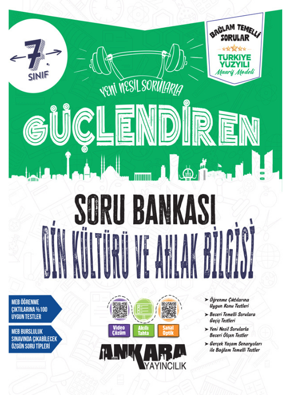 2027 7.Sınıf Güçlendiren Din Kültürü  100 Maarif Bağlam Temelli Yeni Müfredat Soru Bankası - Ankara Yayıncılık kitap kapağı
