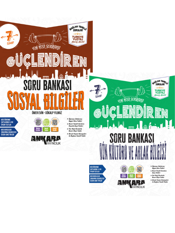 2027 7.Sınıf Güçlendiren Sosyal-Din Bağlam Temelli %100 Yeni Müfredat Soru Bankası Seti - Ankara Yayıncılık kitap kapağı