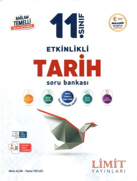Limit Yayınları 11. Sınıf Tarih Etkinlikli Soru Bankası - Limit Yayınları kitap kapağı