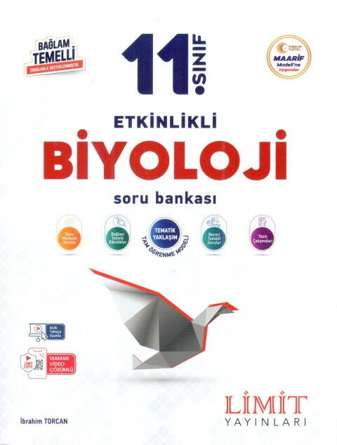 Limit Yayınları 11. Sınıf Biyoloji Etkinlikli Soru Bankası - Limit Yayınları kitap kapağı