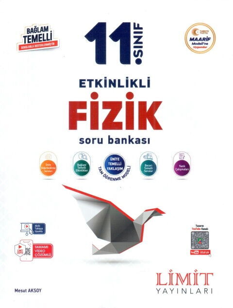 Limit Yayınları 11. Sınıf Fizik Etkinlikli Soru Bankası - Limit Yayınları kitap kapağı