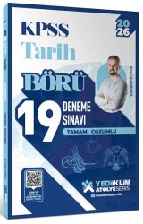 Yediiklim Yayınları 2026 KPSS Börü Tarih Tamamı Çözümlü 19 Deneme Sınavı - Yediiklim Yayınları kitap kapağı