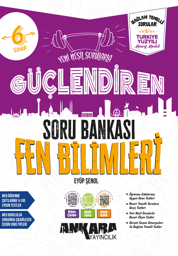 Ankara Yayıncılık 6. Sınıf Güçlendiren Fen Bilimleri Soru Bankası - Ankara Yayıncılık kitap kapağı