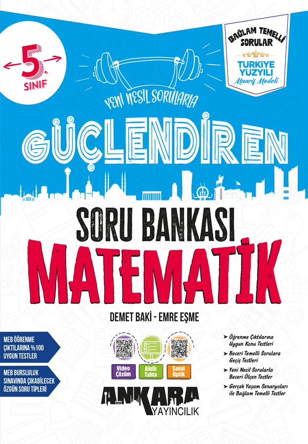 Ankara Yayıncılık 5. Sınıf Güçlendiren Matematik Soru Bankası - Ankara Yayıncılık kitap kapağı