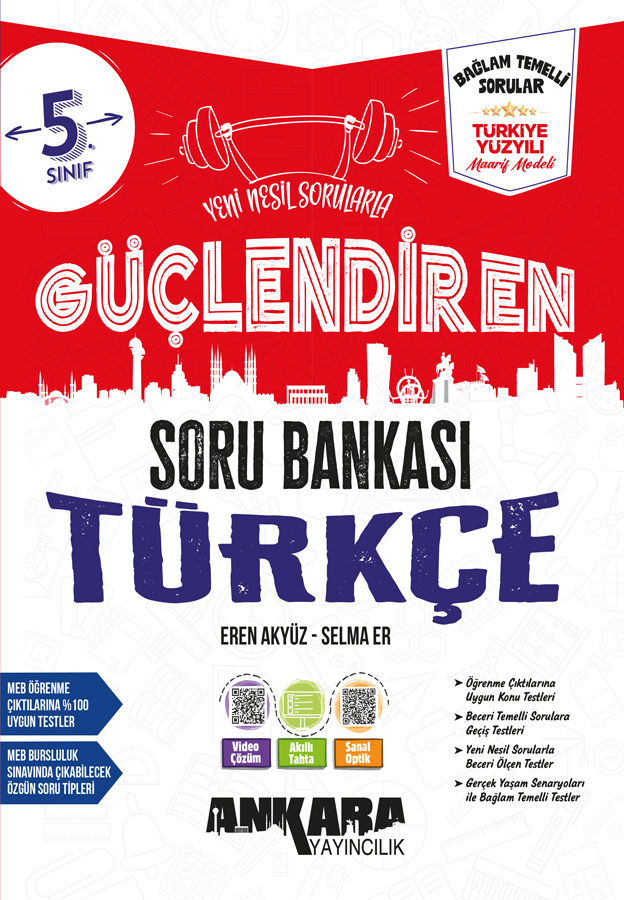 Ankara Yayıncılık 5. Sınıf Güçlendiren Türkçe Soru Bankası - Ankara Yayıncılık kitap kapağı