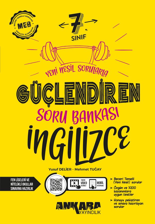 Ankara Yayıncılık 7. Sınıf Güçlendiren İngilizce Soru Bankası - Ankara Yayıncılık kitap kapağı
