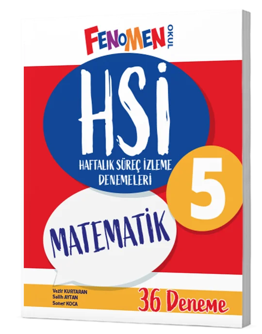 Fenomen Okul Yayınları 5. Sınıf HSİ Matematik Denemeleri - FENOMEN OKUL YAYINLARI kitap kapağı