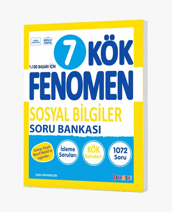 Fenomen Okul Yayınları 7. Sınıf Kök Sosyal Bilgiler Soru Bankası - FENOMEN OKUL YAYINLARI kitap kapağı