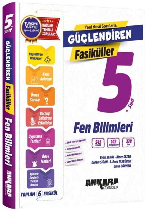 Ankara Yayıncılık 5. Sınıf Fen Bilimleri Güçlendiren Fasiküller Seti - Ankara Yayıncılık kitap kapağı