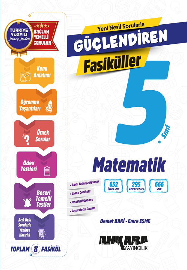 Ankara Yayıncılık 5. Sınıf Güçlendiren Matematik Fasiküller - Ankara Yayıncılık kitap kapağı