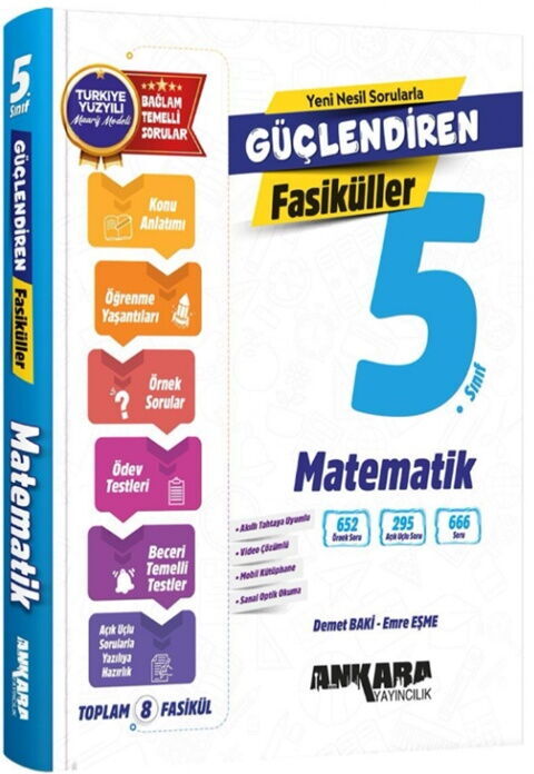 Ankara Yayıncılık 5. Sınıf Matematik Güçlendiren Etkinlikli Soru Bankası - Ankara Yayıncılık kitap kapağı
