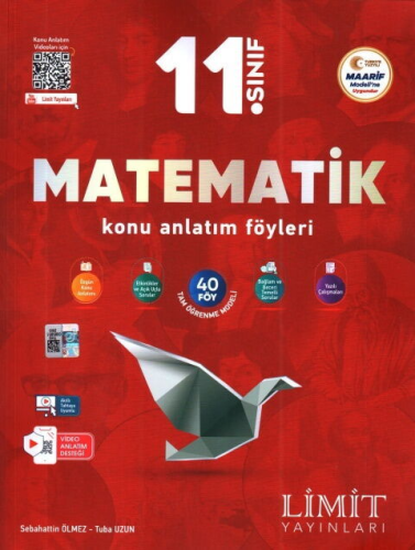 Limit Yayınları 11. Sınıf Matematik Konu Anlatım Föyleri - Limit Yayınları kitap kapağı
