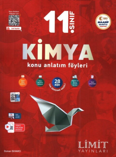Limit Yayınları 11. Sınıf Kimya Konu Anlatım Föyleri - Limit Yayınları kitap kapağı