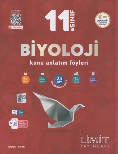 Limit Yayınları 11. Sınıf Biyoloji Konu Anlatım Föyleri - Limit Yayınları kitap kapağı