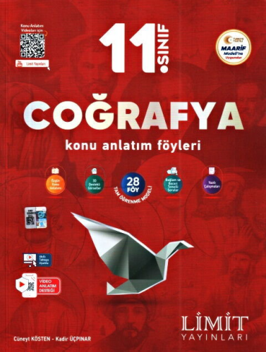 Limit Yayınları 11. Sınıf Coğrafya Konu Anlatım Föyleri - Limit Yayınları kitap kapağı