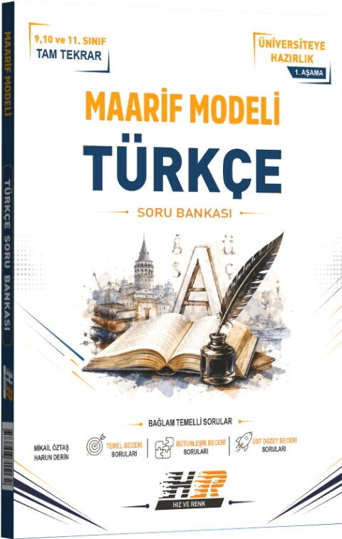 Hız ve Renk Yayınları Türkçe Maarif Modeli 1. Aşama Soru Bankası - Hız ve Renk Yayınları kitap kapağı
