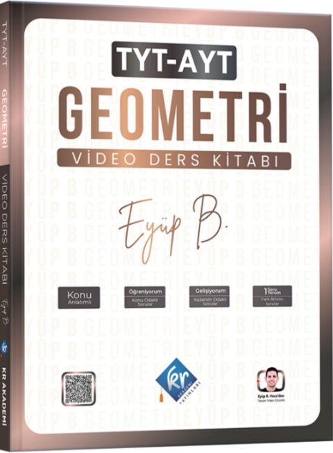 KR Akademi TYT AYT Geometri Eyüp Hoca Video Ders Kitabı - KR Akademi Yayınları kitap kapağı
