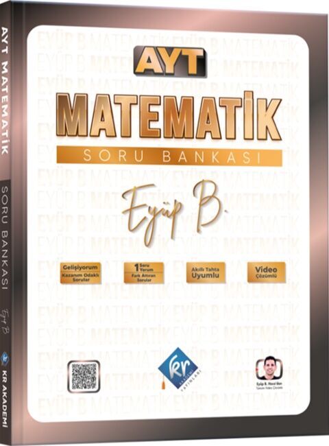 KR Akademi AYT Matematik Eyüp Hoca Soru Bankası - KR Akademi Yayınları kitap kapağı