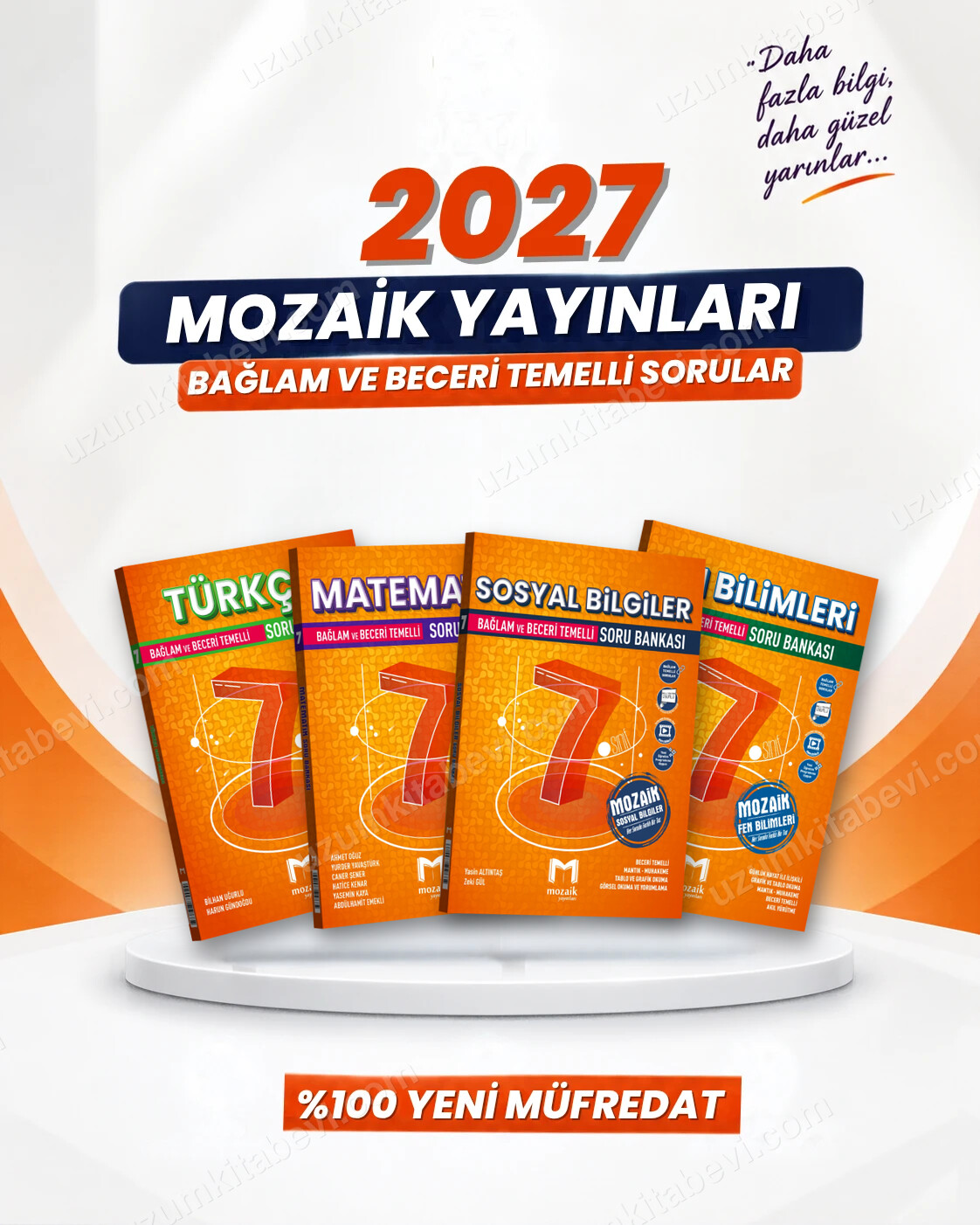 Mozaik Yayınları Mozaik 7.Sınıf 2027 Matematik-Türkçe-Fen-Sosyal %100 Yeni Müfredat Bağlam Temelli Soru Bankası Seti - Mozaik Yayınları kitap kapağı