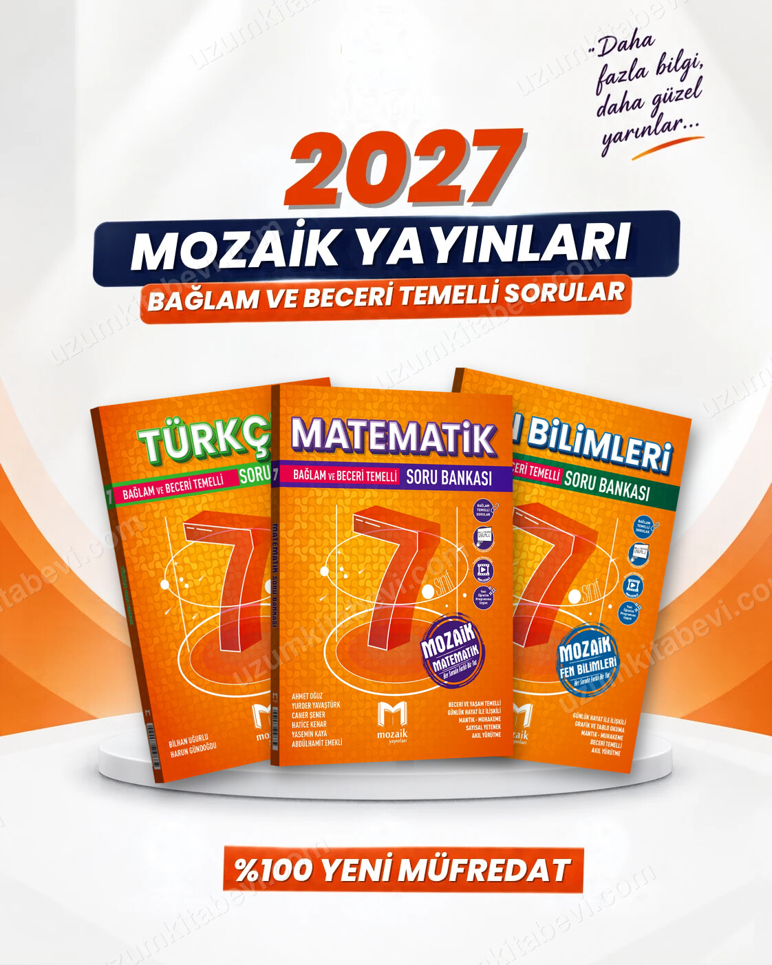 Mozaik Yayınları Mozaik 7.Sınıf 2027 Matematik-Türkçe-Fen Bilimleri %100 Yeni Müfredat Bağlam Temelli Soru Bankası Seti - Mozaik Yayınları kitap kapağı