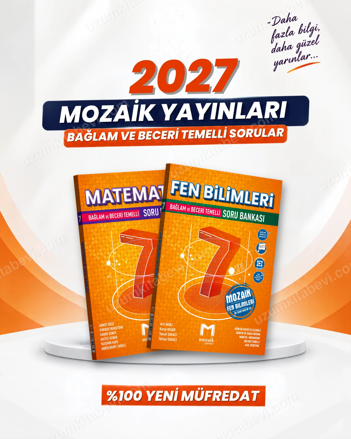 Mozaik Yayınları Mozaik 7.Sınıf 2027 Matematik-Fen Bilimleri %100 Yeni Müfredat Bağlam Temelli Soru Bankası Seti - Mozaik Yayınları kitap kapağı