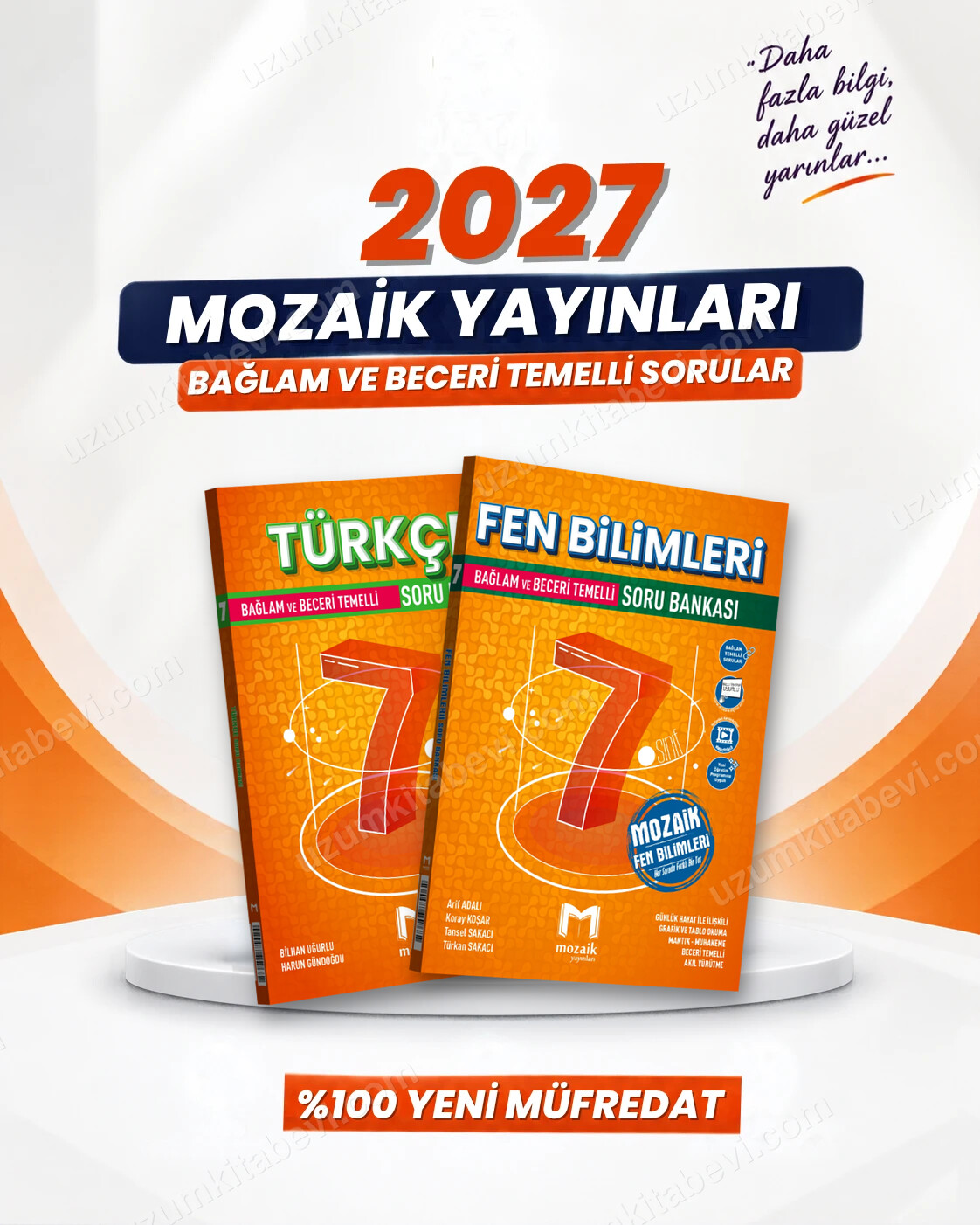 Mozaik Yayınları Mozaik 7.Sınıf 2027 Türkçe-Fen Bilimleri %100 Yeni Müfredat Bağlam Temelli Soru Bankası Seti - Mozaik Yayınları kitap kapağı