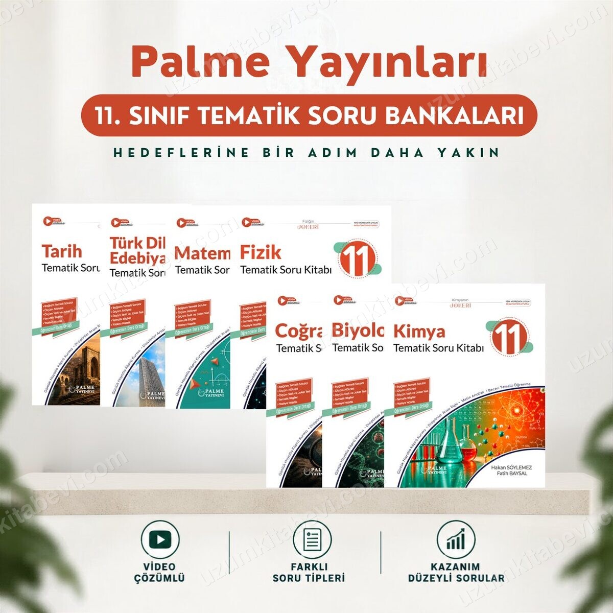 Palme Yayınları 11.Sınıf 2027 7 Kitap(M-E-F-K-B-T-C) %100 Yeni Müfredat Tematik Soru Bankası (Yeni Ürün) - Palme Yayınları kitap kapağı