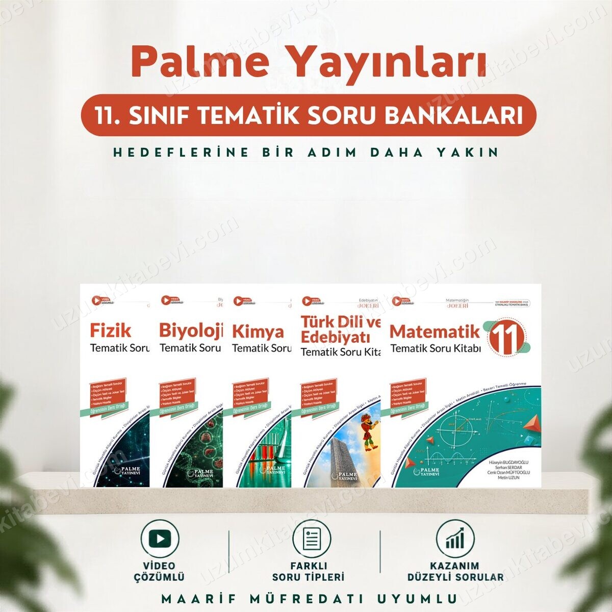 Palme Yayınları 11.Sınıf 2027 5 Kitap(M-E-F-K-B) %100 Yeni Müfredat Tematik Soru Bankası (Yeni Ürün) - Palme Yayınları kitap kapağı