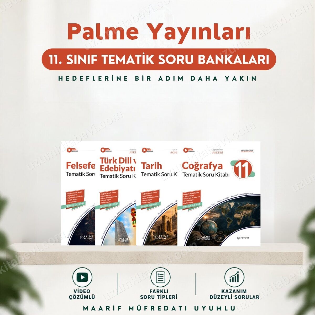 Palme Yayınları 11.Sınıf 2027 TÜRK DİLİ EDB-TARİH-COĞRAFYA-FELSEFE %100 Yeni Müfredat Tematik Soru Bankası (Yeni Ürün) - Palme Yayınları kitap kapağı