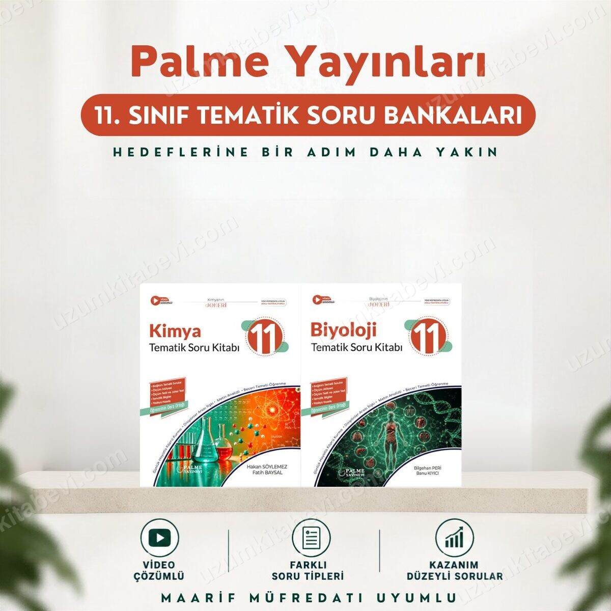 Palme Yayınları 11.Sınıf 2027 BİYOLOJİ-KİMYA 2 KİTAP %100 Yeni Müfredat Tematik Soru Bankası (Yeni Ürün) - Palme Yayınları kitap kapağı