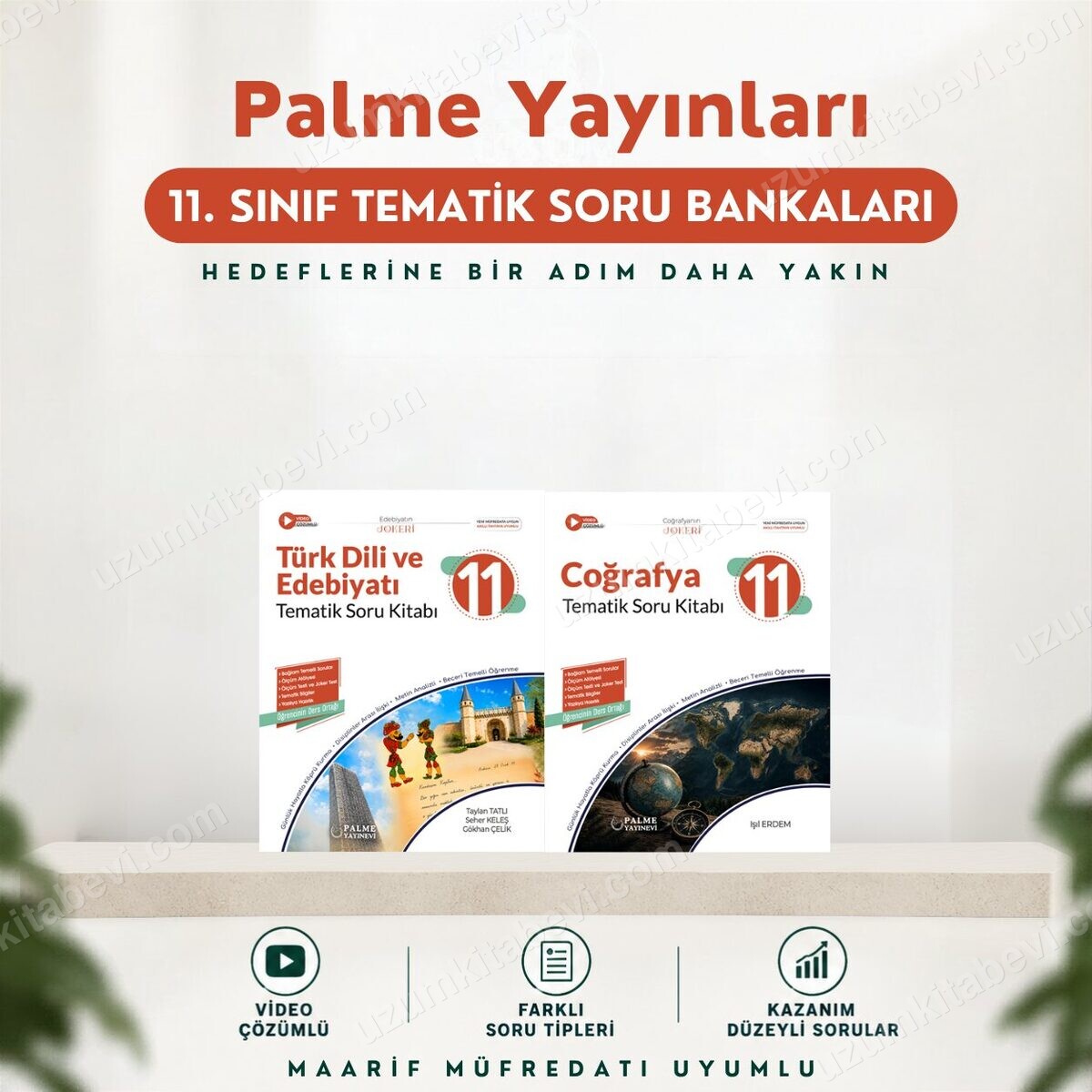 Palme Yayınları 11.Sınıf 2027 TÜRK DİLİ EDEBİYAT-COĞRAFYA 2 KİTAP %100 Yeni Müfredat Tematik Soru Bankası (Yeni Ürün) - Palme Yayınları kitap kapağı