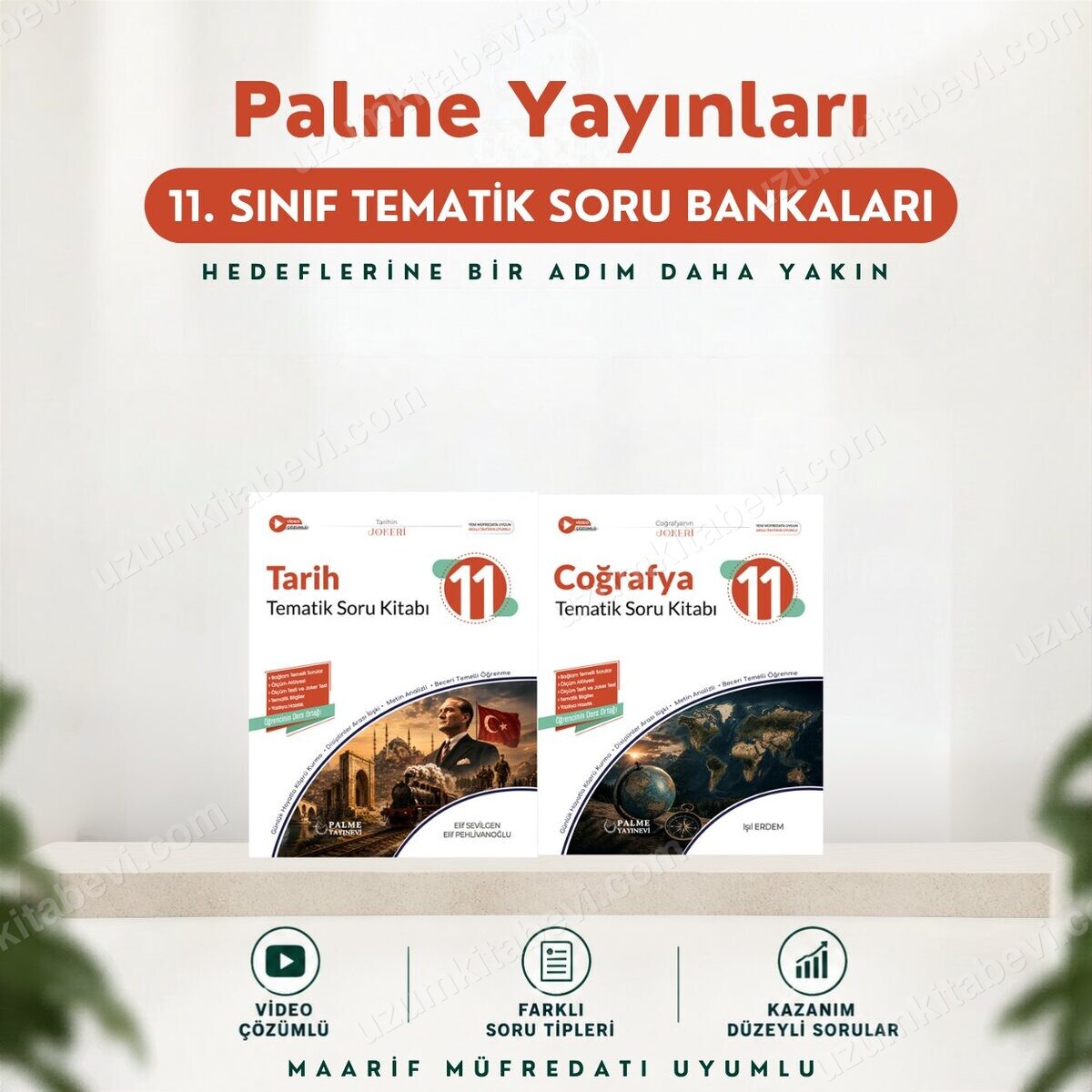 Palme Yayınları 11.Sınıf 2027 TARİH-COĞRAFYA 2 KİTAP %100 Yeni Müfredat Tematik Soru Bankası (Yeni Ürün) - Palme Yayınları kitap kapağı