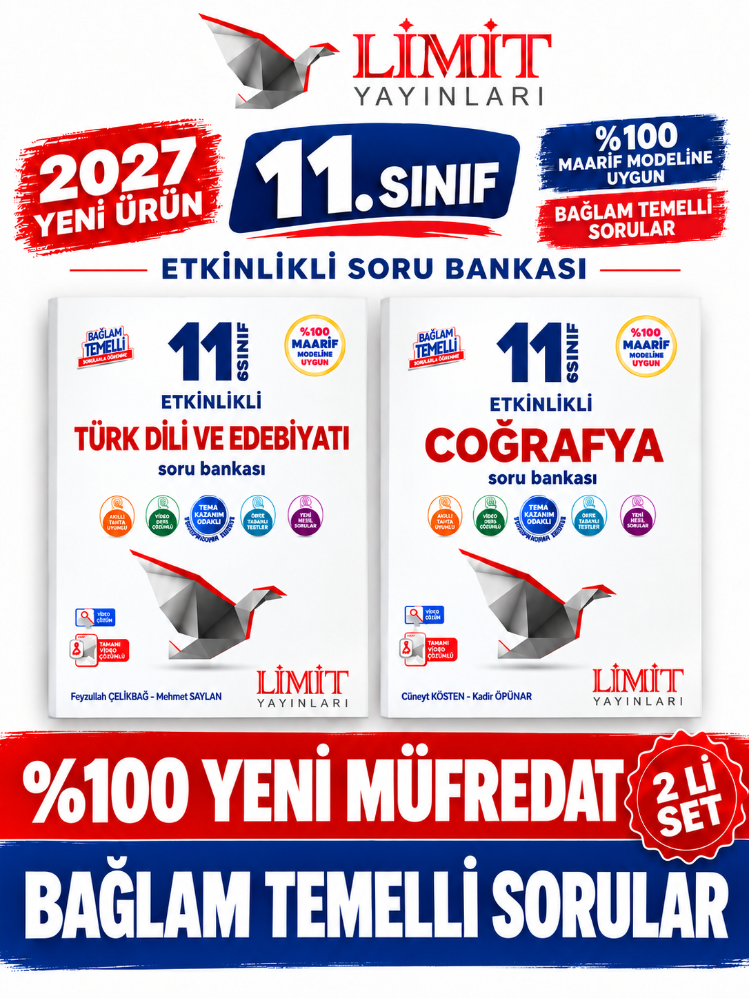Limit Yayınları Limit 2027 11.Sınıf Edebiyat-Coğrafya 2 Kitap %100 YENİ MÜFREDAT Etkinlikli Soru Bankası Set(Yeni Ürün) - Limit Yayınları kitap kapağı