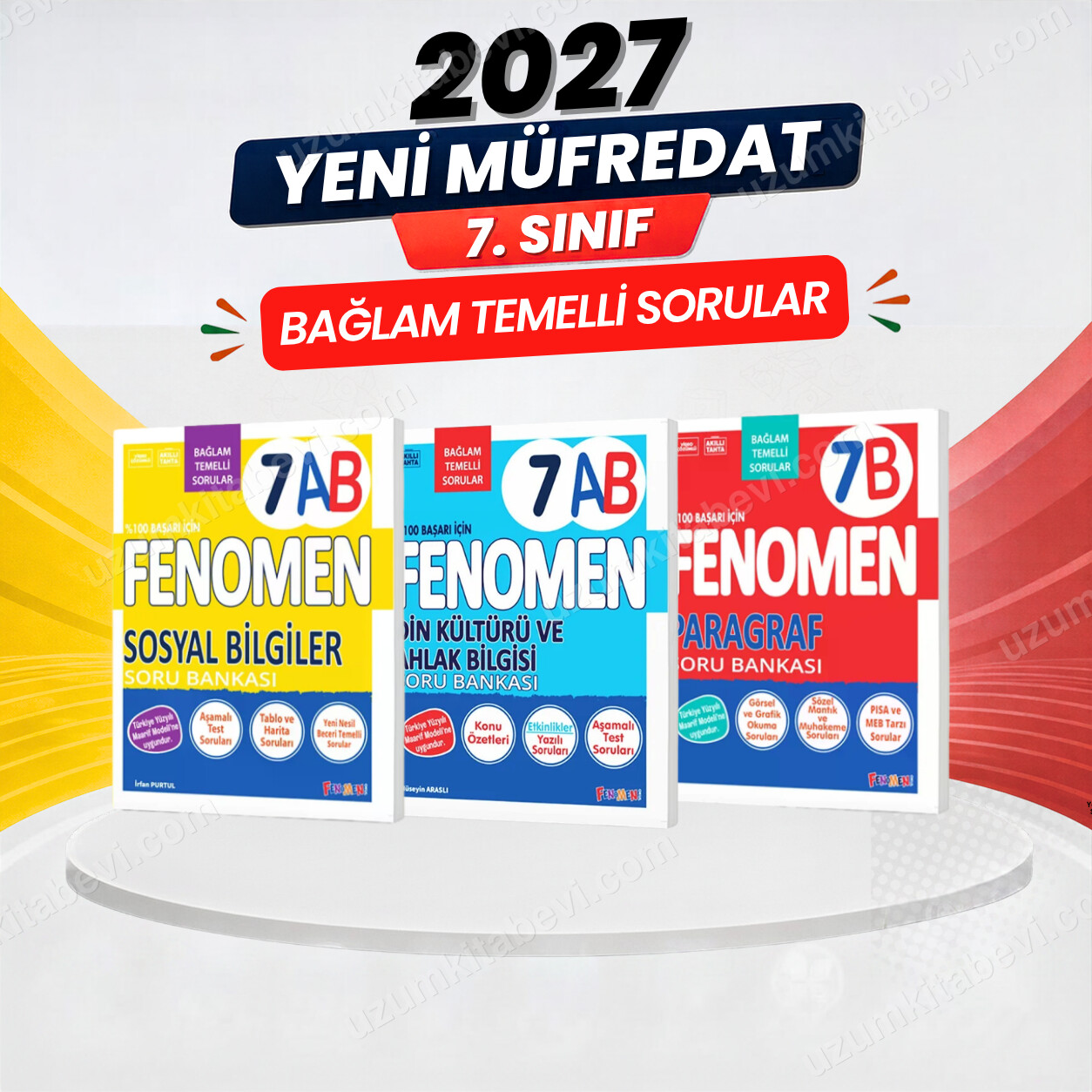 Fenomen Okul Yayınları 2027 7.Sınıf-7B PARAGRAF -7AB DİN-7AB SOSYAL Yeni Müfredat Soru Bankası Seti(YENİ üRÜN) - FENOMEN OKUL YAYINLARI kitap kapağı