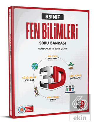3D Yayınları 8. Sınıf Fen Bilimleri Soru Bankası - 3D Yayınları kitap kapağı
