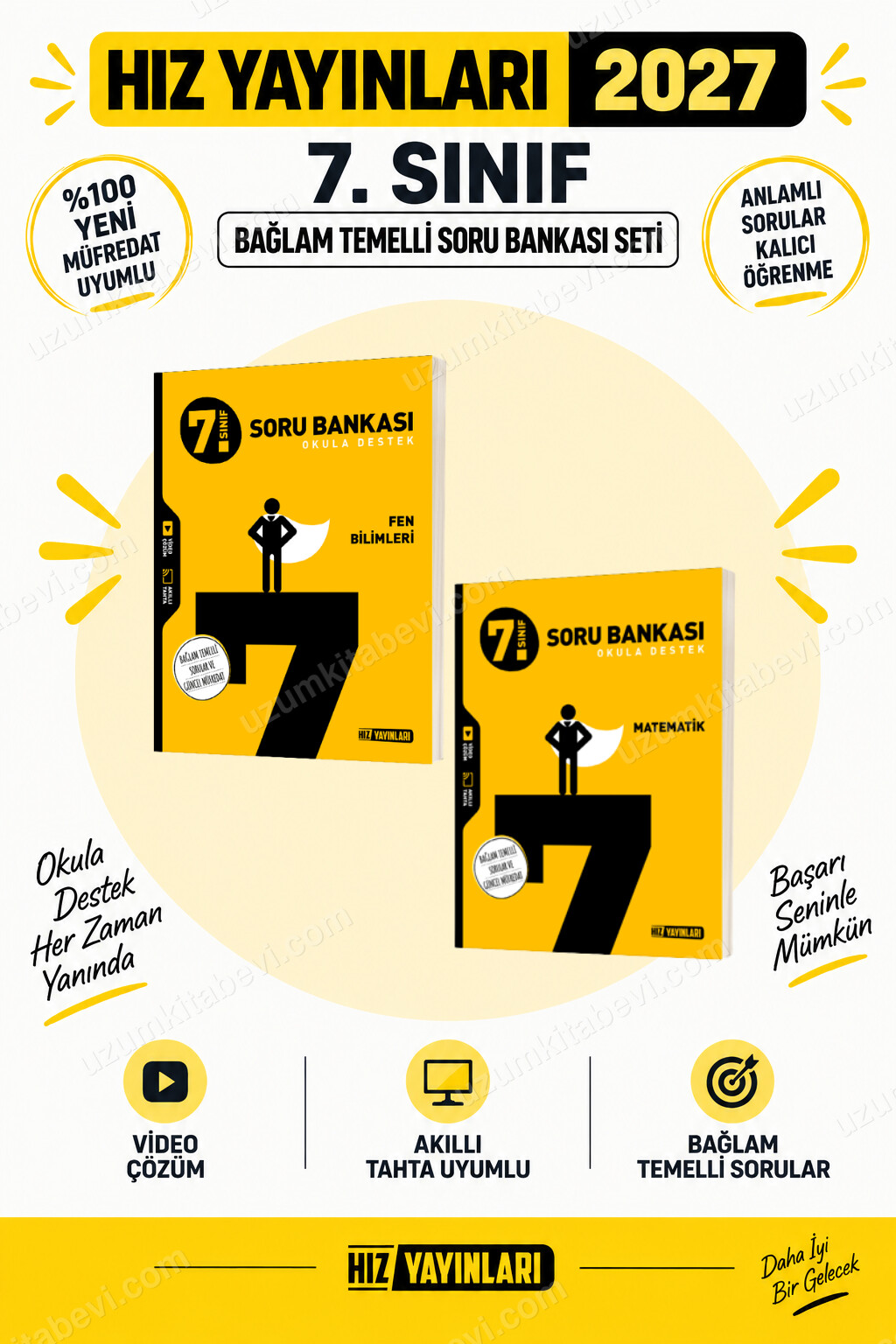 Hız Yayınları Hız 2027 7.Sınıf Matematik-Fen %100 Maarif Yeni Müfredat Beceri Temelli Soru Bankası Seti - Hız Yayınları kitap kapağı