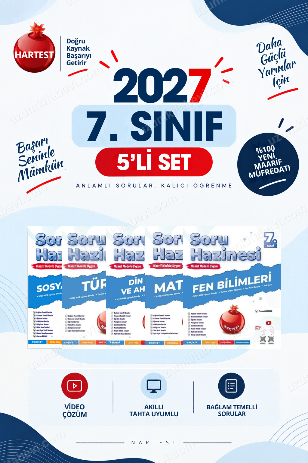 Nartest Yayınevi Soru Hazinesi 2027 7.Sınıf Tüm Dersler…