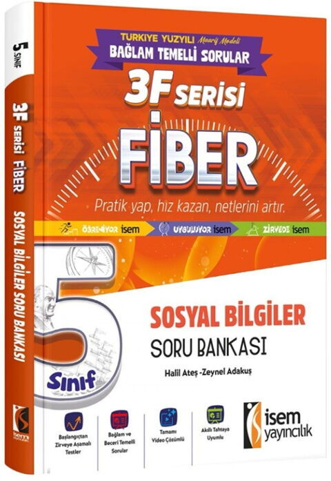 İsem Yayıncılık 5. Sınıf Sosyal Bilgiler 3F Fiber Soru Bankası - İsem Yayıncılık kitap kapağı