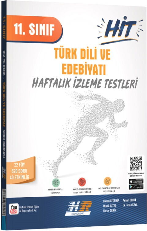 Hız ve Renk 11. Sınıf Türk Dili ve Edebiyatı HİT Soru Bankası - Hız ve Renk Yayınları kitap kapağı