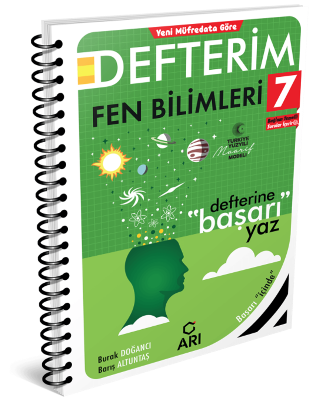 Arı Yayınları 7. Sınıf Fenito Fen Bilimleri Defterim - Arı Yayıncılık kitap kapağı