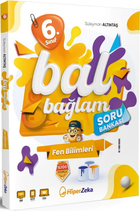Hiper Zeka Yayınları 6. Sınıf Fen Bilimleri Bal Bağlam Soru Bankası - HİPER ZEKA YAYINLARI kitap kapağı