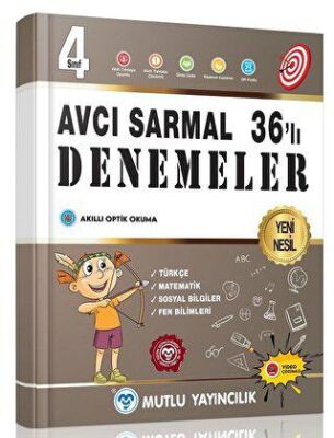 Mutlu Yayıncılık 4. Sınıf Çarşaf Çarşaf 36'lı Deneme - Mutlu Yayıncılık kitap kapağı