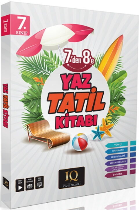 IQ Yayınları 7. Sınıf Yaz Tatil Kitabı Çözümlü - IQ Yayınları kitap kapağı